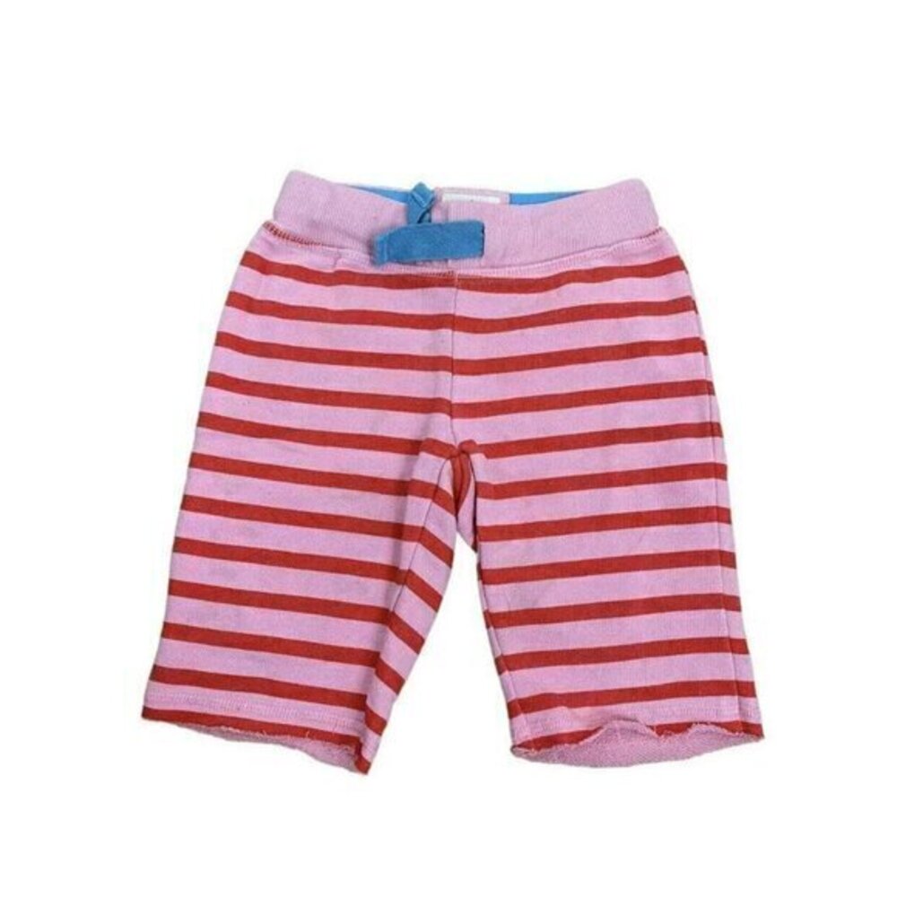 Mini Boden Striped Sweat Shorts